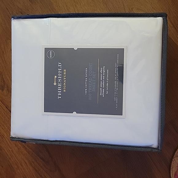 Threshold Bedding Threshold Signature Queen 80 Thread Count Sheet